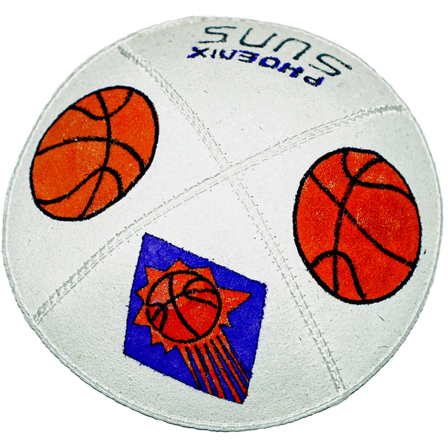 Hand-painted suns kippah