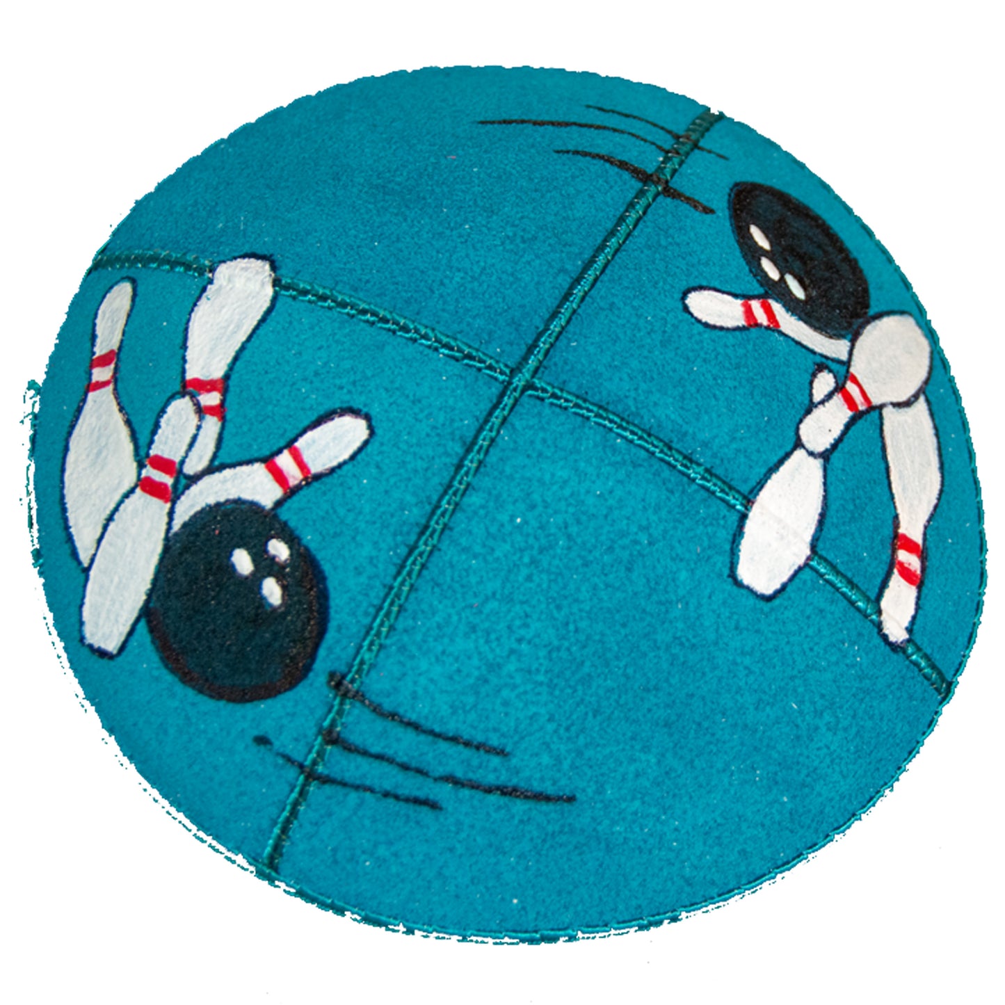 Bowling Blue Kippah